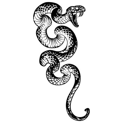 snake tattoo design png.